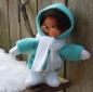 Preview: Schnitt für Monchichi: Schneeanzug mit Stiefeln, Handschuhen und Schal