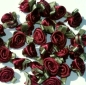 Preview: Satin ribbon roses with leaves