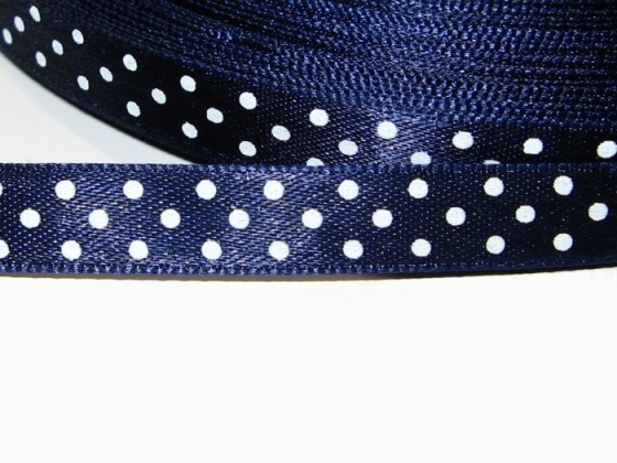 satin ribbon polka dots