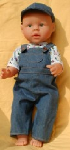 Pattern jeans dungarees