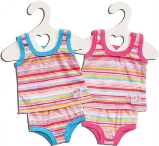 small dolls underwear two-piece - striped