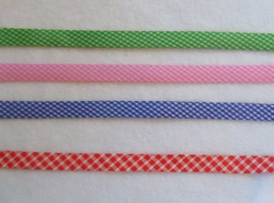 Bias binding checkered