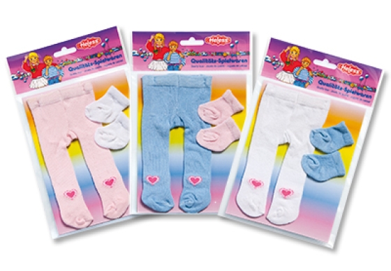 tights with socks for small dolls