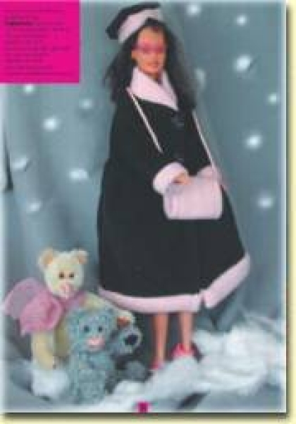 Barbie Pattern: Winter coat with hat and bag