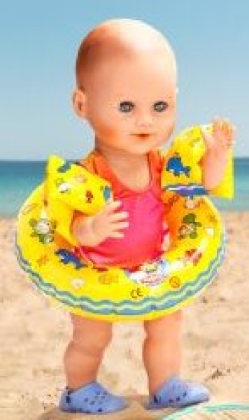 Swimring with water wings for dolls