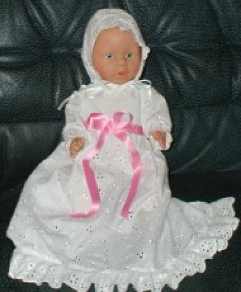 Pattern christening robe