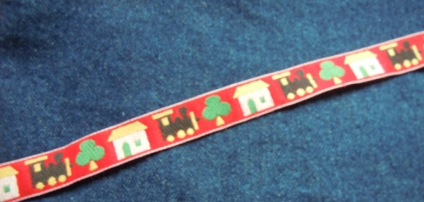 Woven ribbon "train"