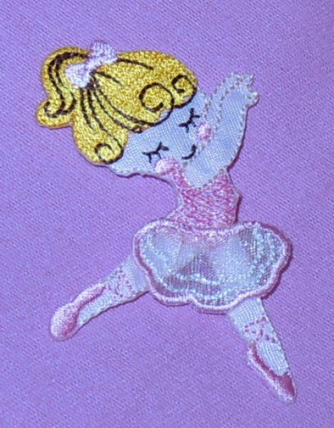 Aufbügelmotiv "Ballerina"