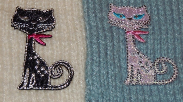 Iron-on patch "sparkling cat"